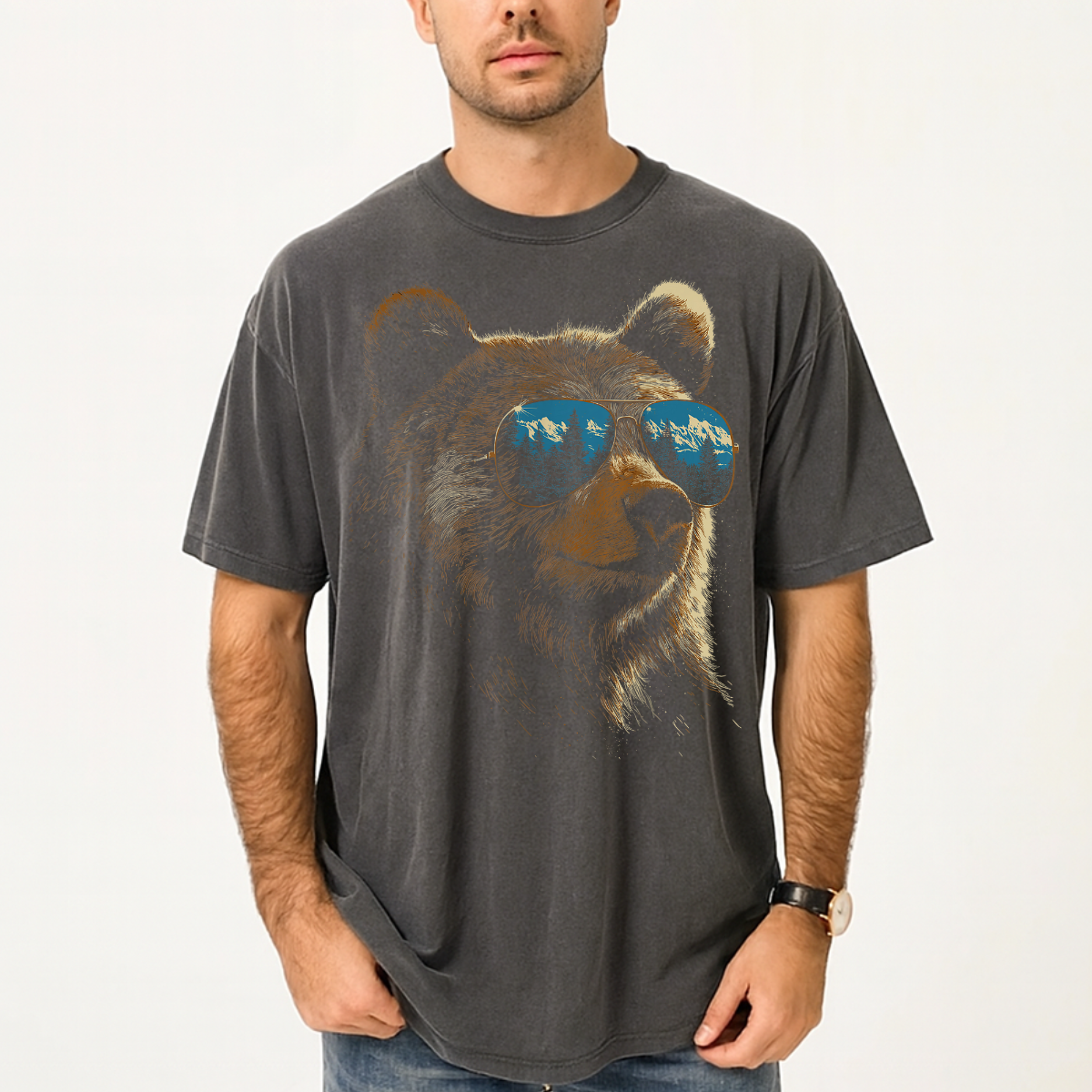Cool Bear with Sunglasses Graphic Comfort Colors® T-Shirt