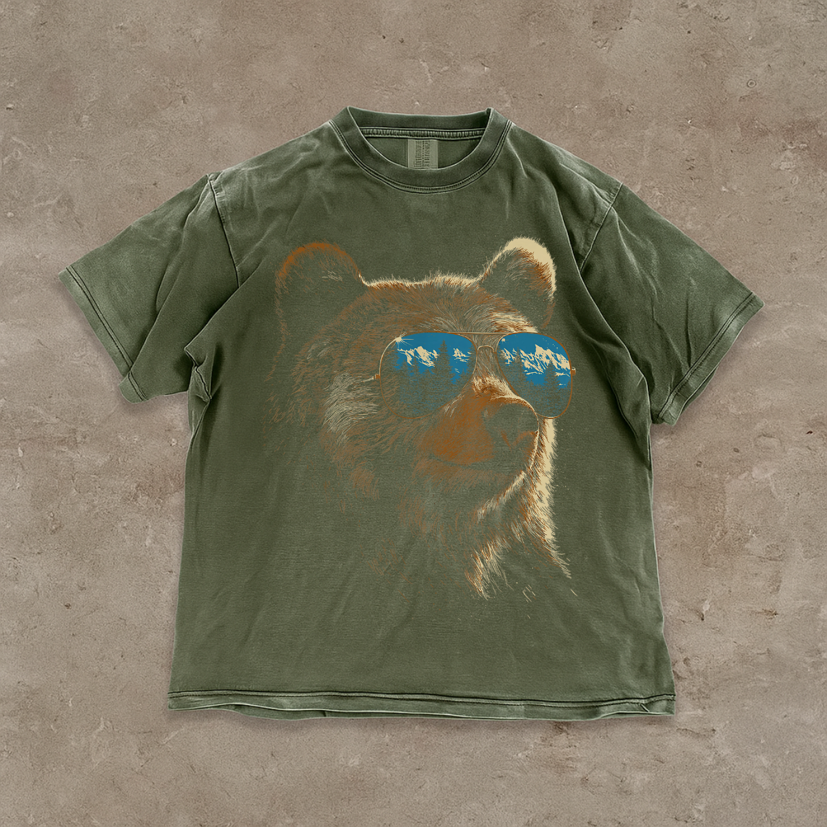 Cool Bear with Sunglasses Graphic Comfort Colors® T-Shirt