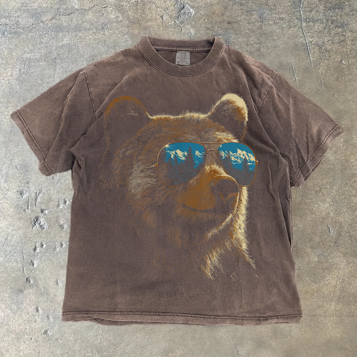 Cool Bear with Sunglasses Graphic Comfort Colors® T-Shirt