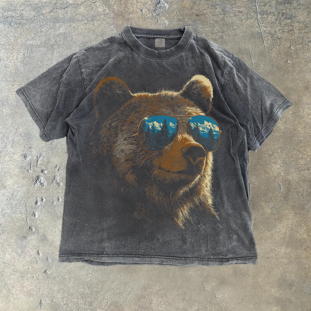 Cool Bear with Sunglasses Graphic Comfort Colors® T-Shirt