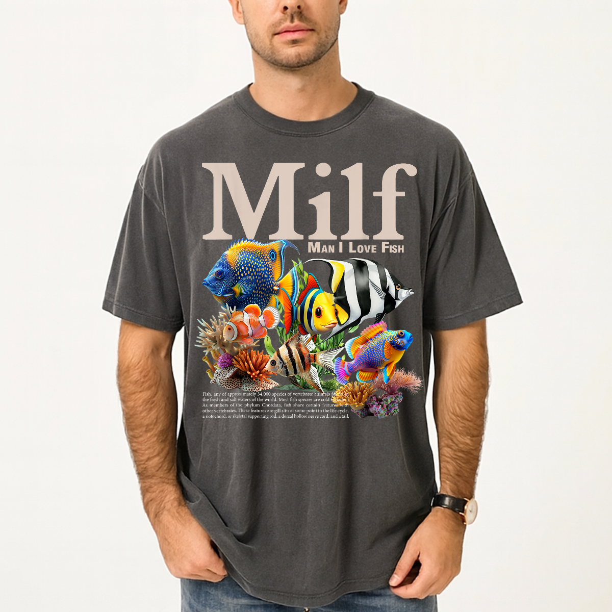 Funny MILF Man I Love Fish Comfort Colors® T-Shirt