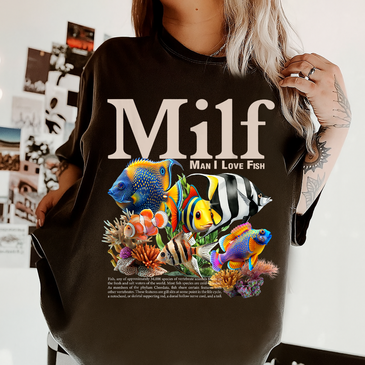 Funny MILF Man I Love Fish Comfort Colors® T-Shirt