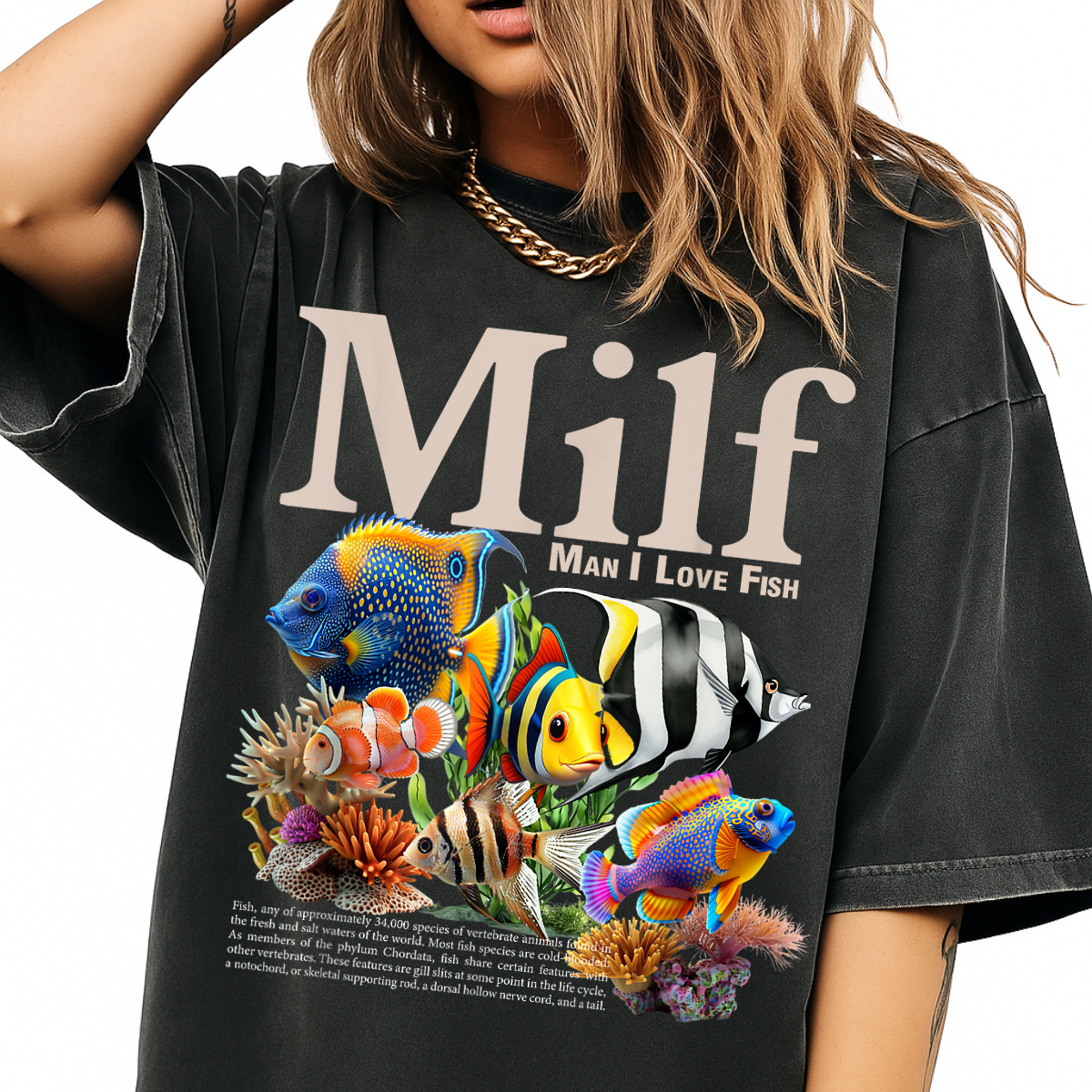 Funny MILF Man I Love Fish Comfort Colors® T-Shirt