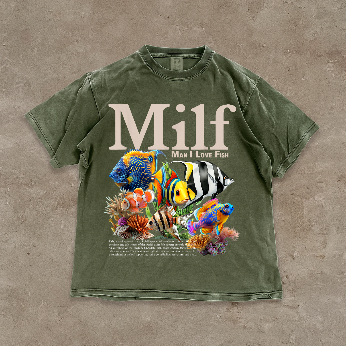 Funny MILF Man I Love Fish Comfort Colors® T-Shirt