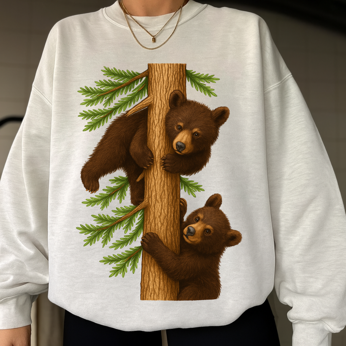 Cute Bear Cubs on Tree Comfort Colors® T-Shirt