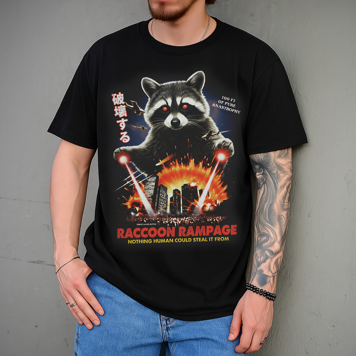 Raccoon Rampage Kaiju Urban Destruction Comfort Colors® Shirt