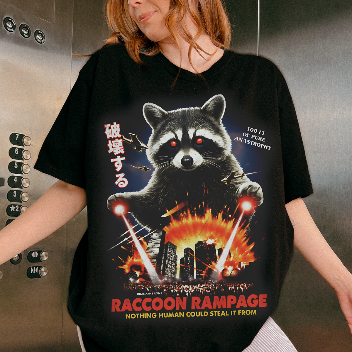 Raccoon Rampage Kaiju Urban Destruction Comfort Colors® Shirt