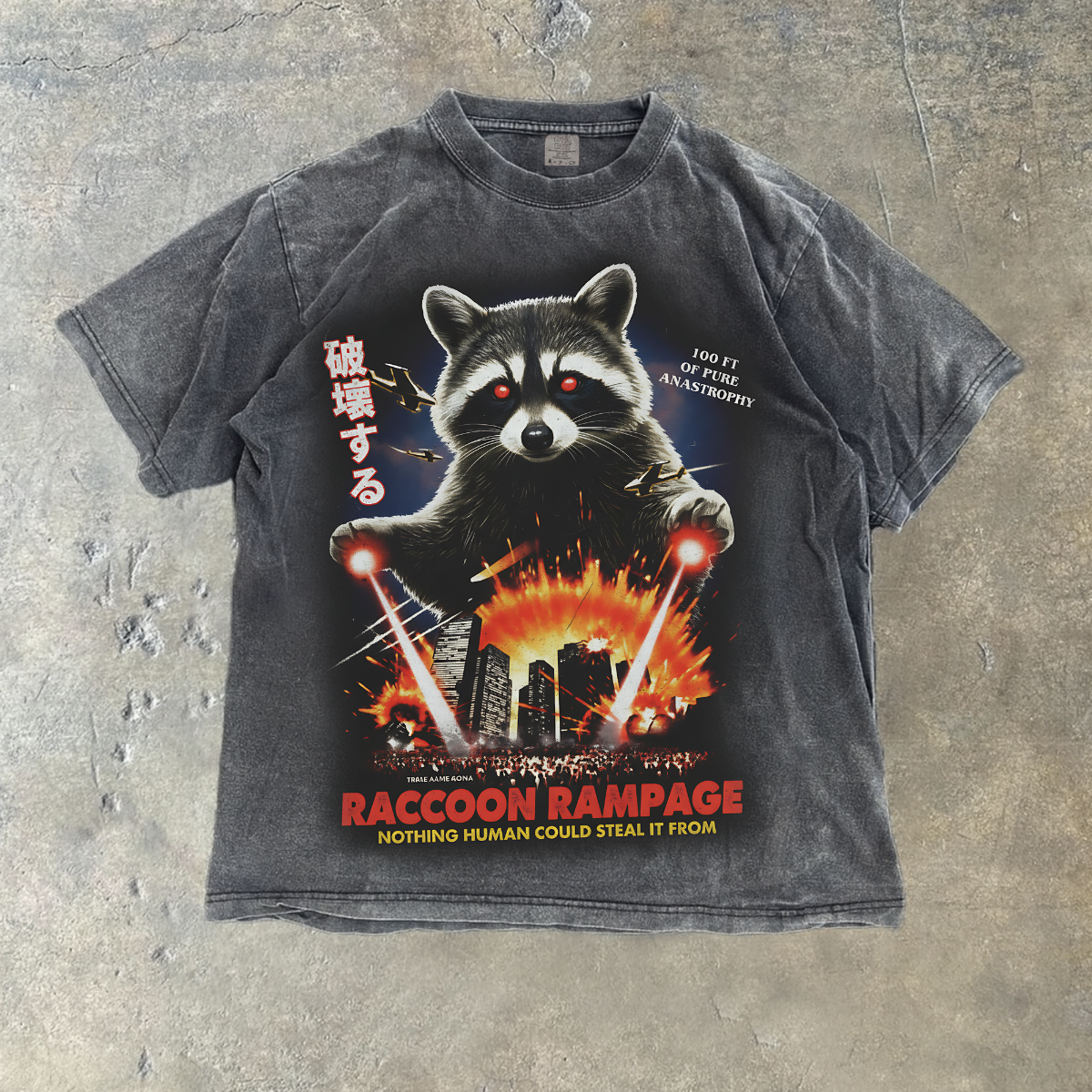 Raccoon Rampage Kaiju Urban Destruction Comfort Colors® Shirt